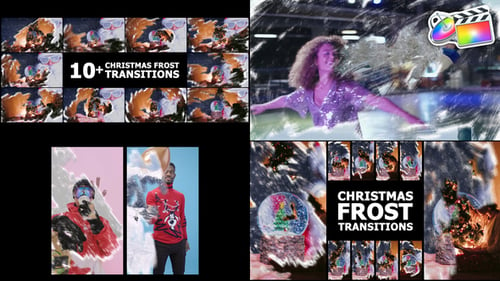 Download Christmas Frost Transitions | FCPX Apple Motion Template