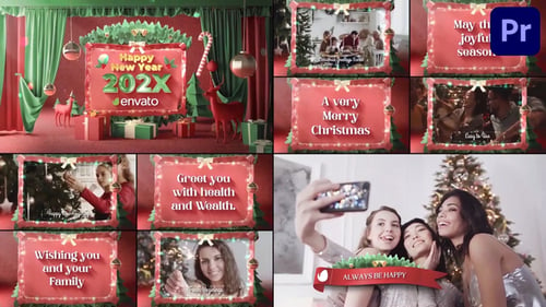 Download Christmas Greeting Scenes for Premiere Pro Premiere Pro Template