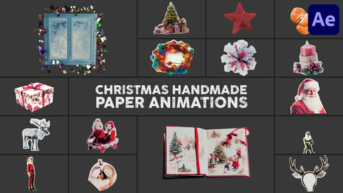 Download Christmas Handmade Paper Animations | After Effects After Effect Template