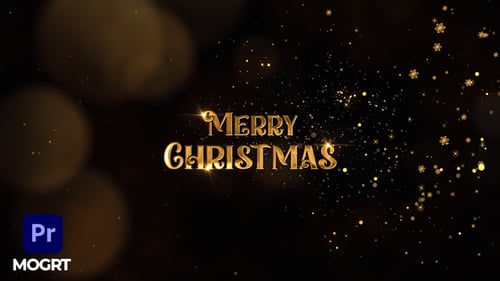 Download Christmas Happy New Year Intro MOGRT Premiere Pro Template