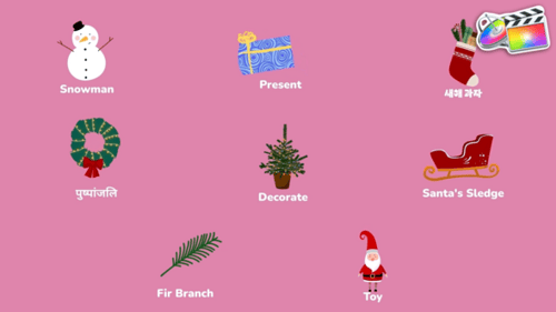 Download Christmas Icons And Titles for FCPX Apple Motion Template