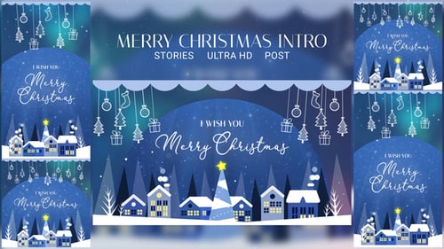 Download Christmas Instagram Opener I Christmas Intro 2025 Premiere Pro Template