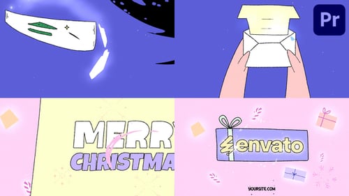 Download Christmas Letter Logo Opener for Premiere Pro Premiere Pro Template