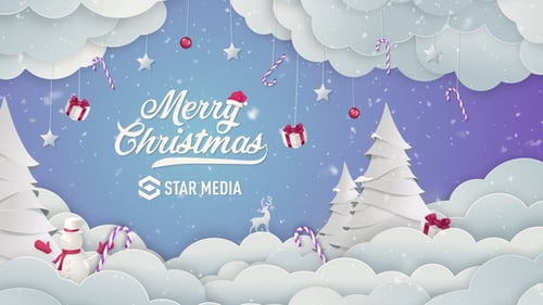 Download Christmas Logo Magic Snow After Effect Template