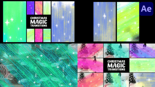 Download Christmas Magic Seamless Transitions for After Effects After Effect Template