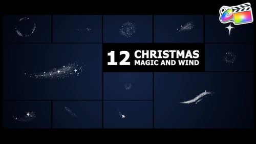 Download Christmas Magic Stars | FCPX Apple Motion Template