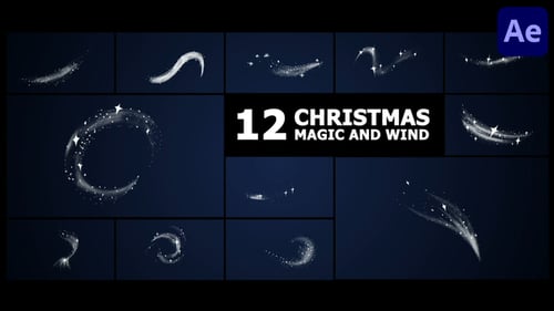 Download Christmas Magic Wind Elements | After Effects After Effect Template