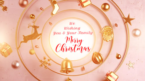 Download Christmas & New Year Greetings After Effect Template