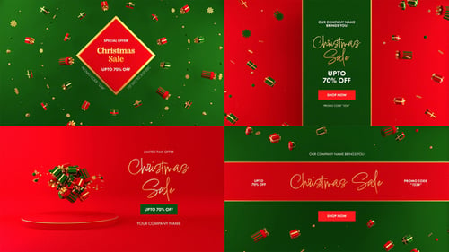 Download Christmas Sale Pack After Effect Template