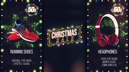 Download Christmas Sale Promo After Effect Template