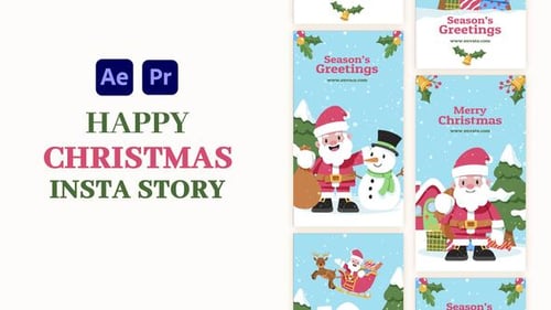 Download Christmas Season Celebration Instagram Stories After Effect Template