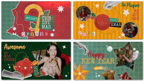 Download Christmas Slideshow Opener After Effect Template