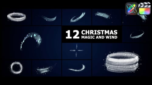 Download Christmas Snow Swirls | FCPX Apple Motion Template