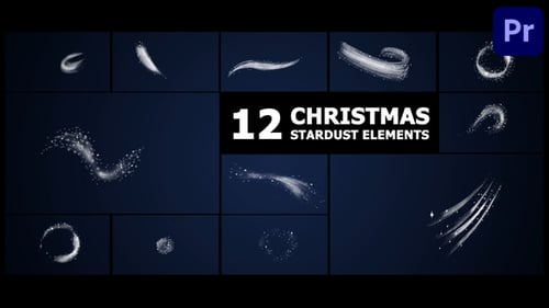 Download Christmas Stardust Elements | Premiere Pro MOGRT Premiere Pro Template