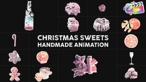 Download Christmas Sweets Handmade Animation | FCPX Apple Motion Template