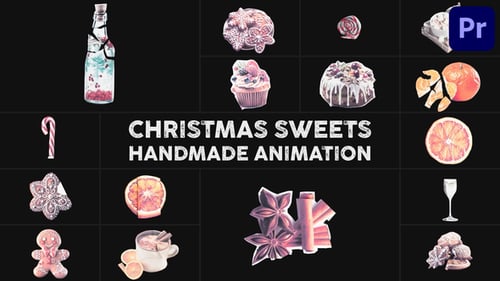 Download Christmas Sweets Handmade Animation | Premiere Pro MOGRT Premiere Pro Template