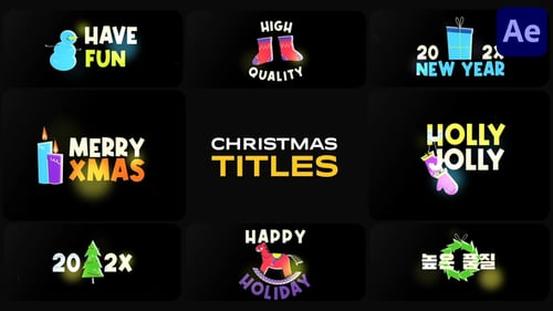 Download Christmas Titles for After Effects After Effect Template