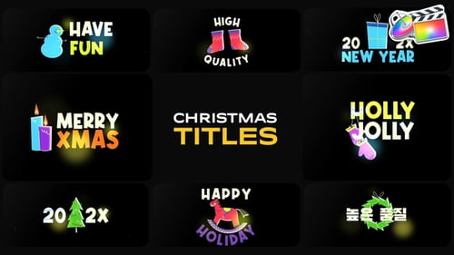 Download Christmas Titles for FCPX Apple Motion Template