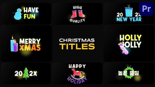 Download Christmas Titles for Premiere Pro Premiere Pro Template