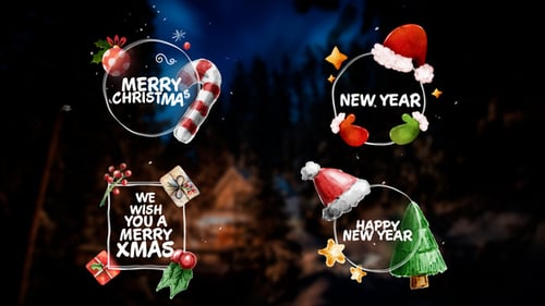 Download Christmas Titles - Lower Thirds After Effect Template