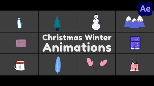 Download Christmas Winter Animations for After Effects After Effect Template