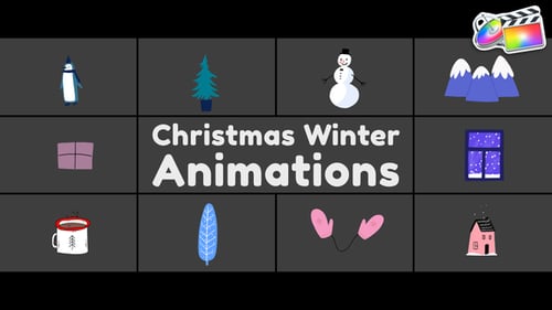 Download Christmas Winter Animations for FCPX Apple Motion Template