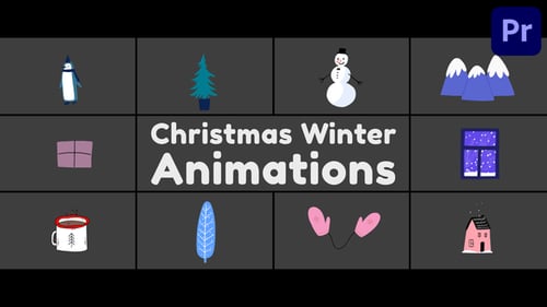 Download Christmas Winter Animations for Premiere Pro Premiere Pro Template