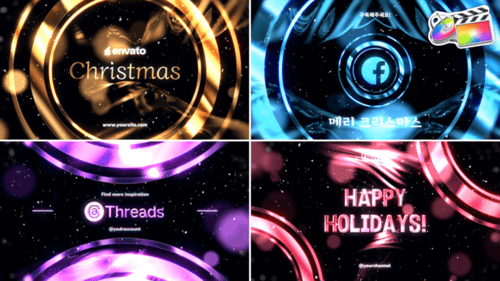 Download Christmas Wishes Time Typography for FCPX Apple Motion Template