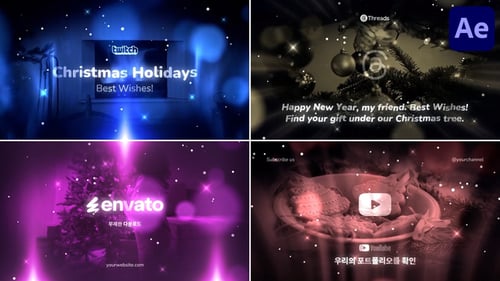 Download Christmas Wishes Typography for After Effects After Effect Template