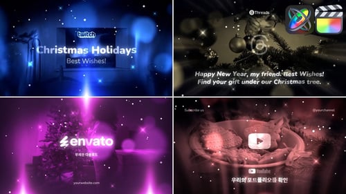 Download Christmas Wishes Typography for FCPX Apple Motion Template