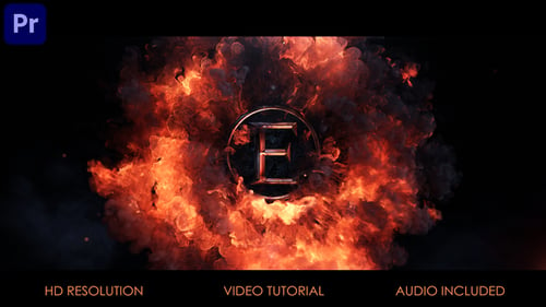 Download Cinematic Fire Logo for Premiere Pro Premiere Pro Template