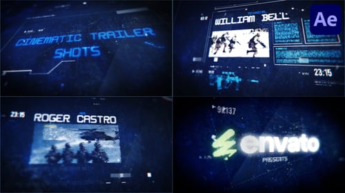 Download Cinematic Trailer Shots for After Effects After Effect Template