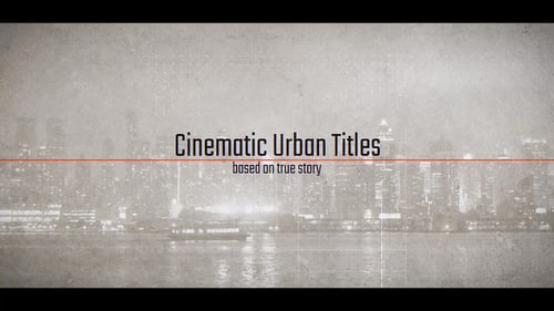 Download Cinematic Urban Titles | Movie Opener After Effect Template