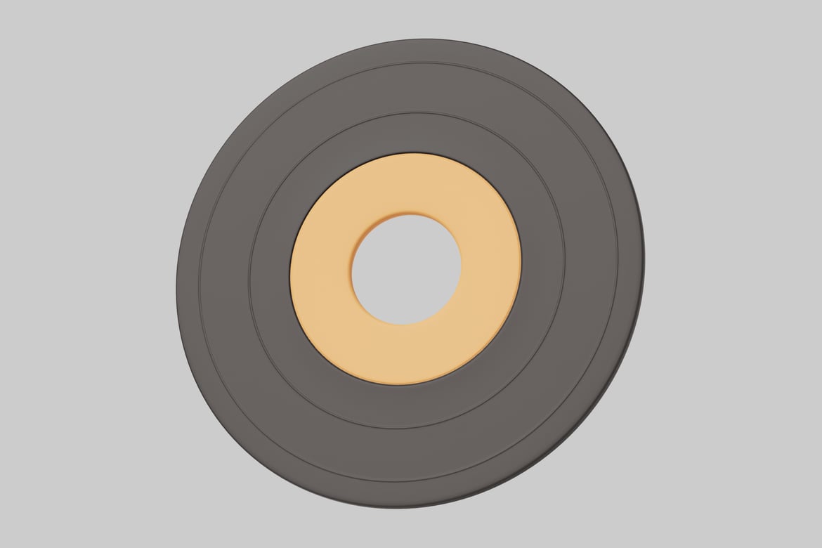 Download Circular object with concentric rings. 3D Model