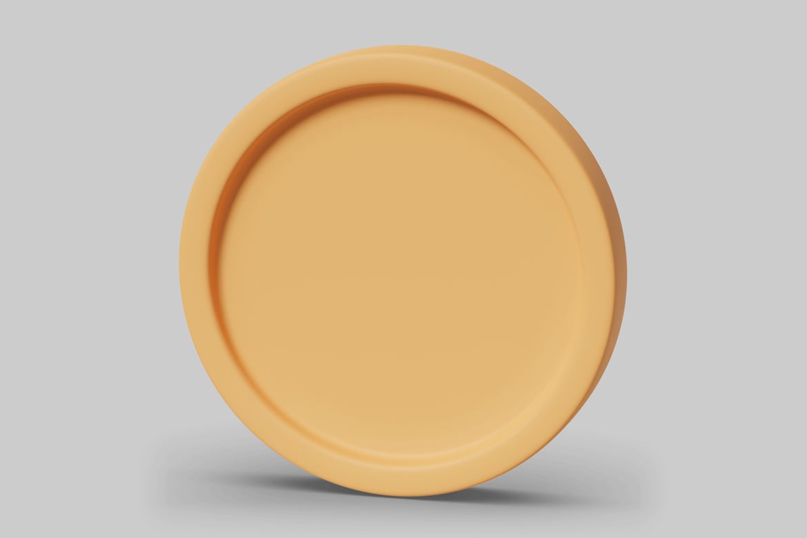 Download Circular plate with a raised edge 3D Model