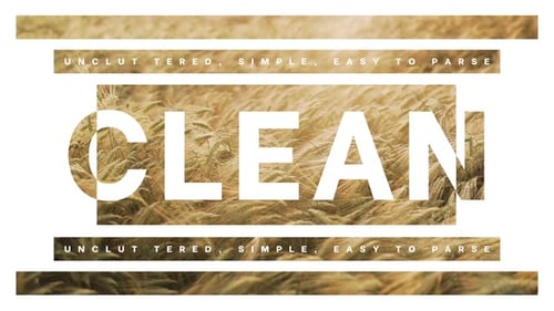 Download Clean Typography After Effect Template