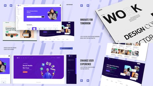 Download Clean Website Promo Presentation After Effect Template