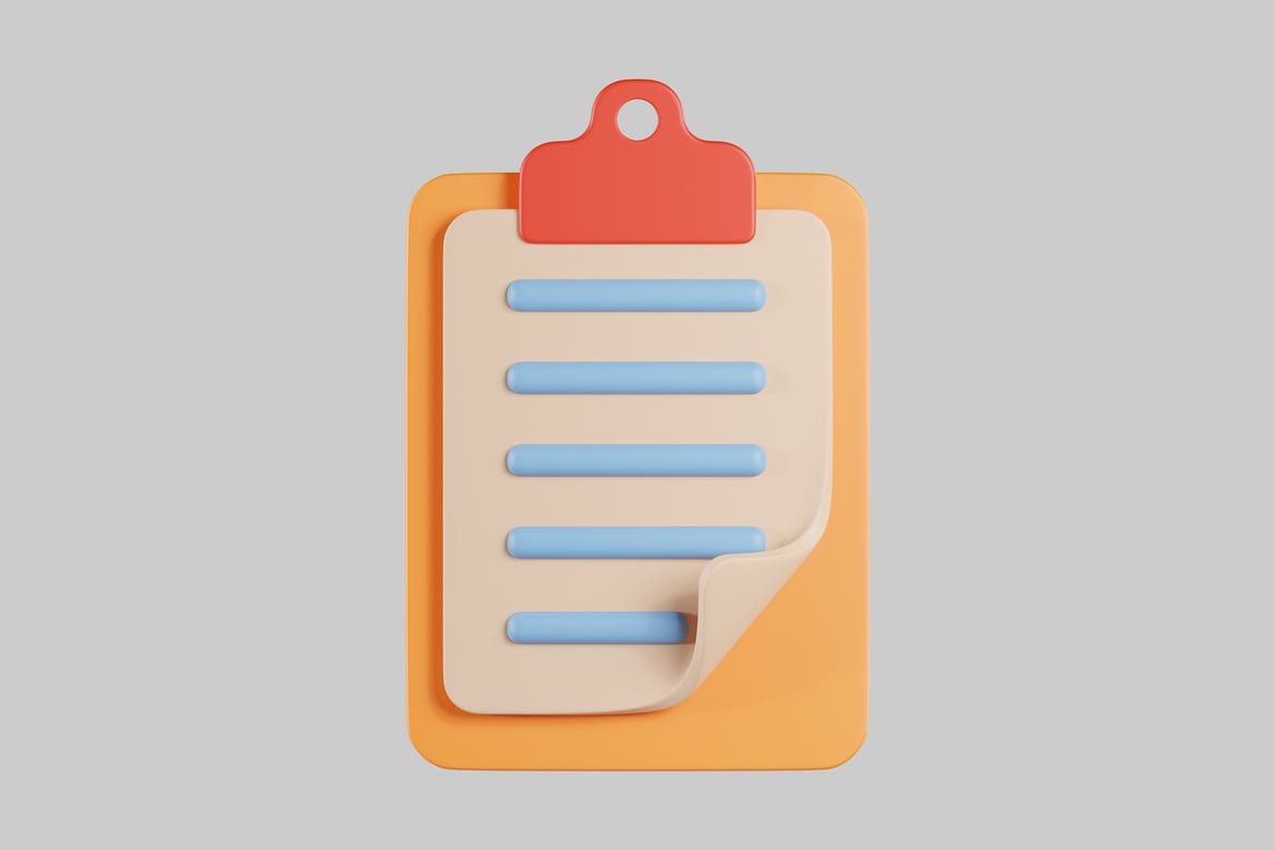 Download Clipboard with Integrated Notepad 3D Model