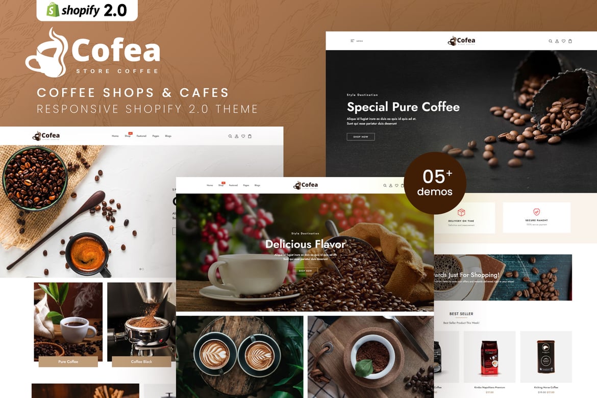 Download Cofea - Coffee Shops & Cafes Shopify 2.0 Theme Shopify Theme