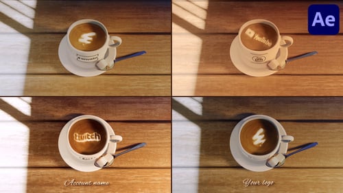 Download Coffee Logo Reveal for After Effects After Effect Template