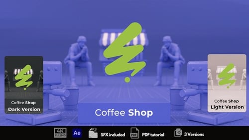 Download Coffee Shop Logo After Effect Template