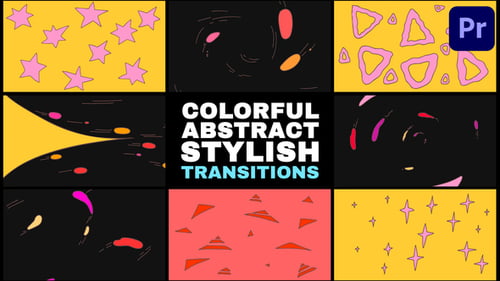 Download Colorful Abstract Stylish Transitions | Premiere Pro MOGRT Premiere Pro Template