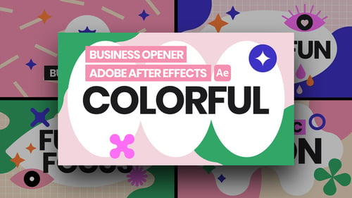 Download Colorful Business Opener Ae After Effect Template