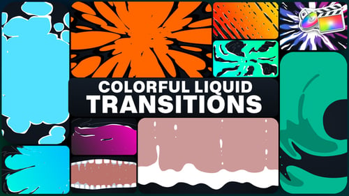 Download Colorful Liquid Transitions for FCPX Apple Motion Template