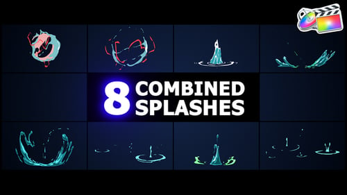 Download Combined Splashes for FCPX Apple Motion Template