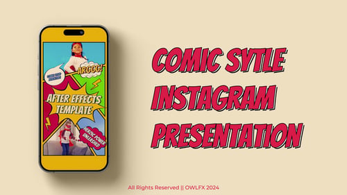 Download Comic Style Instagram Reels and Story Opener After Effect Template