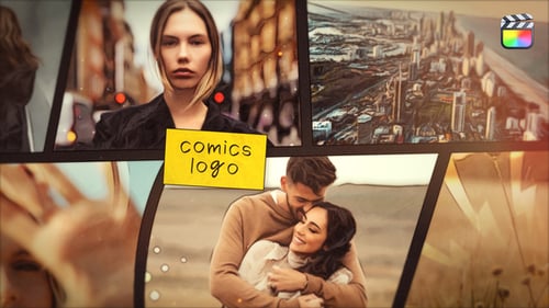 Download Comics Logo Intro - FCPX Apple Motion Template