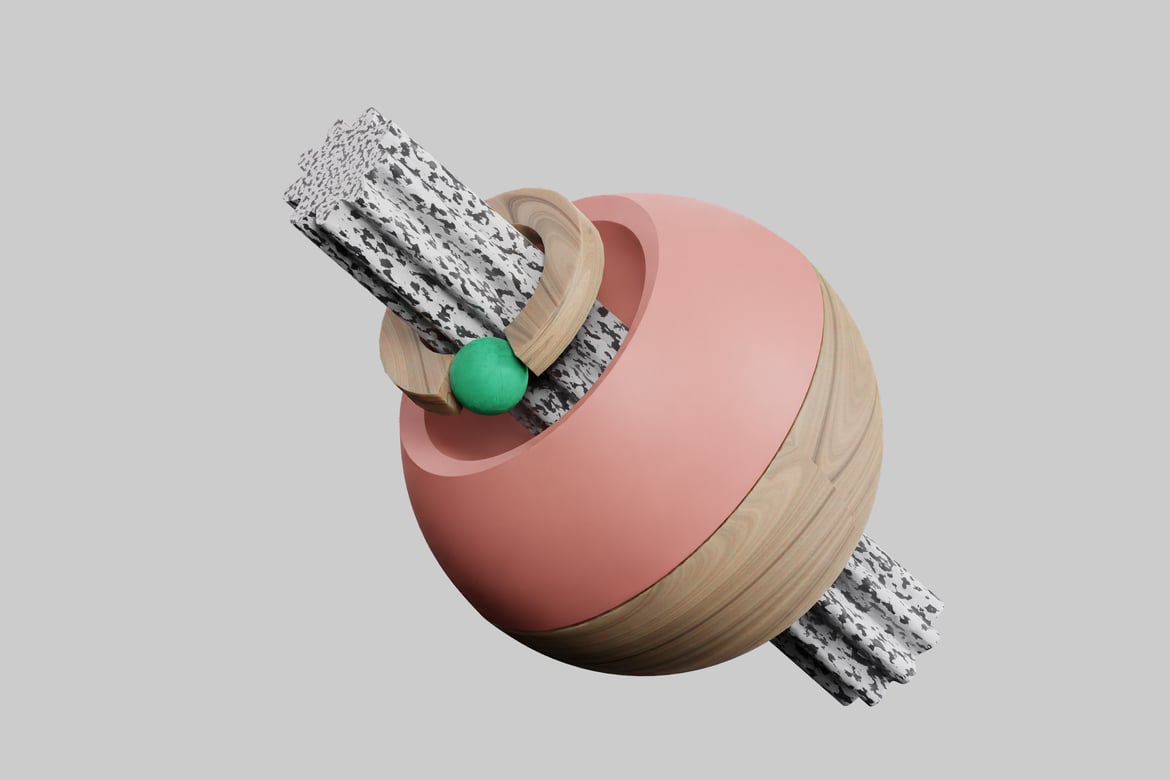 Download Complex object with a futuristic appearance 3D Model