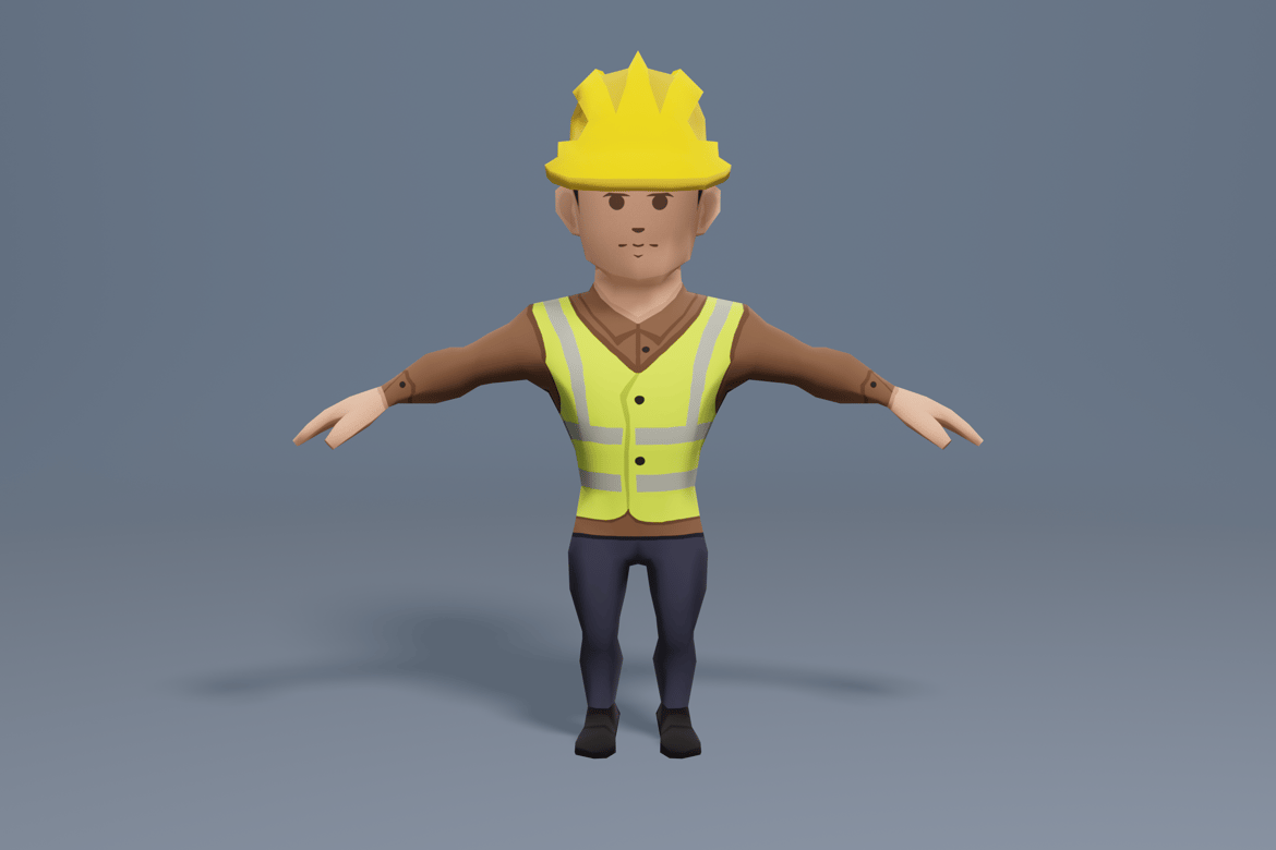 Download Construction Worker 3D Model