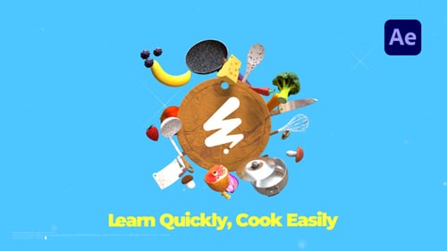 Download Cooking Show Logo Reveal After Effect Template